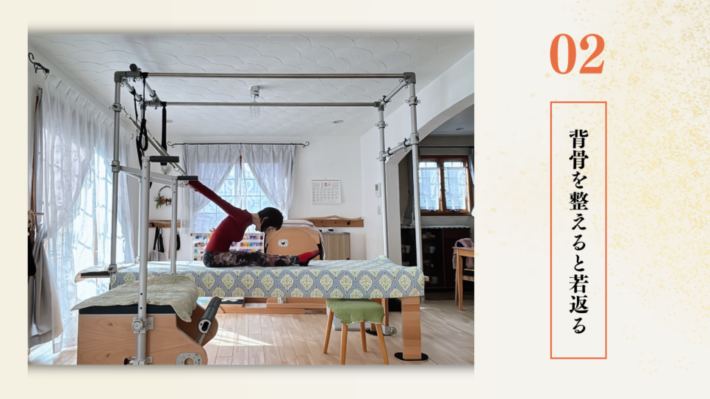 背骨を整えると若返る